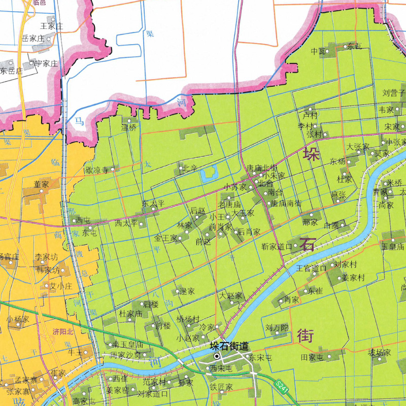 济阳区地图济南市各区县地图系列政区详图城市概况预览山东省地图出版社-图1