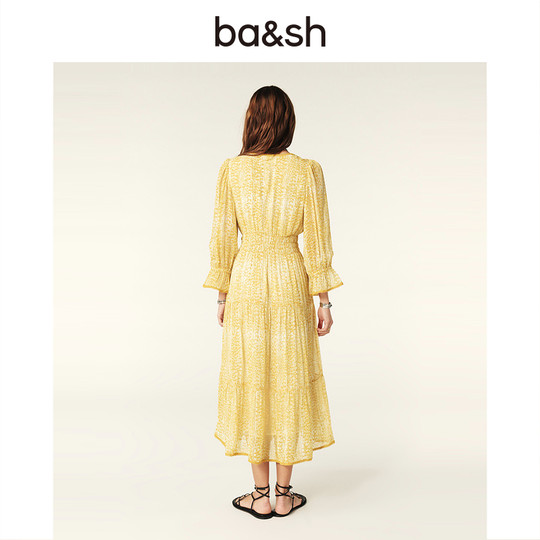 Ba&sh retro French style long dress