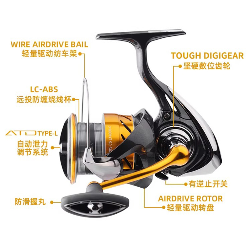 DAIWA达亿瓦24款瑞格REGAL/瑞罗斯REVROS CS纺车轮泛用轮入门矶钓 - 图1