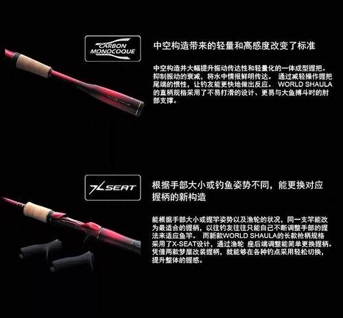 25新款SHIMANO禧玛诺沙湖啦WORLD SHAULA 1702翘嘴路亚竿海钓限定 - 图2