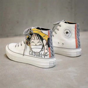 2019潮鞋学生韩版百搭高帮帆布鞋