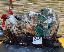 Qinghai Seven Color Stone Country Painting Stone Natural Raw Stone Ornamental Stone Home Colored Stone Jade Picture Stone Pendulum