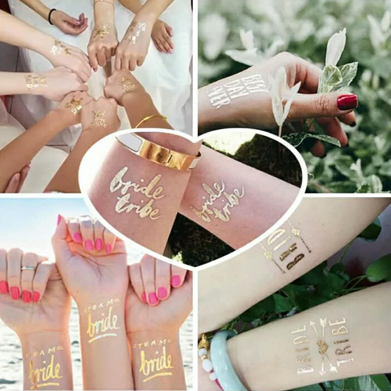 10/20pcs Bridal Team Temporary Tattoo Bachelorette Party Hen - 图1