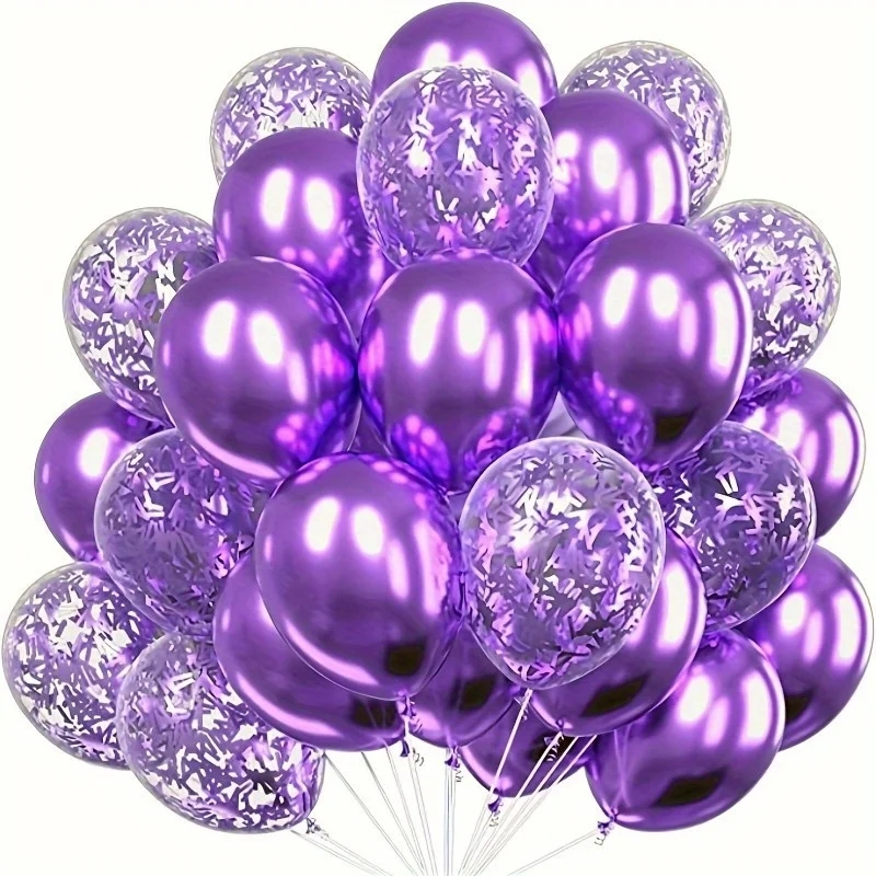 30pcs Confetti Latex Balloons For Birthday Party Decoration - 图0