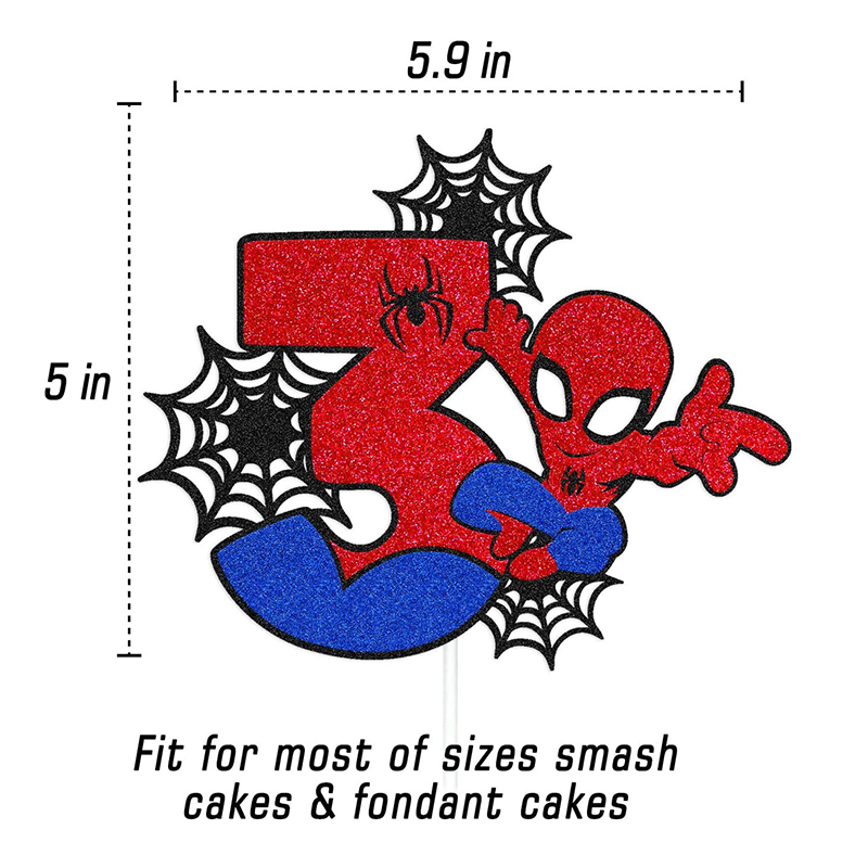 Disney Spiderman Birthday Cake Topper Boys Kids 1st Birthday - 图1