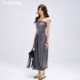 Reborn petite ຄຸນນະພາບສູງທໍ່ເທິງ pleated skirt ຍາວ