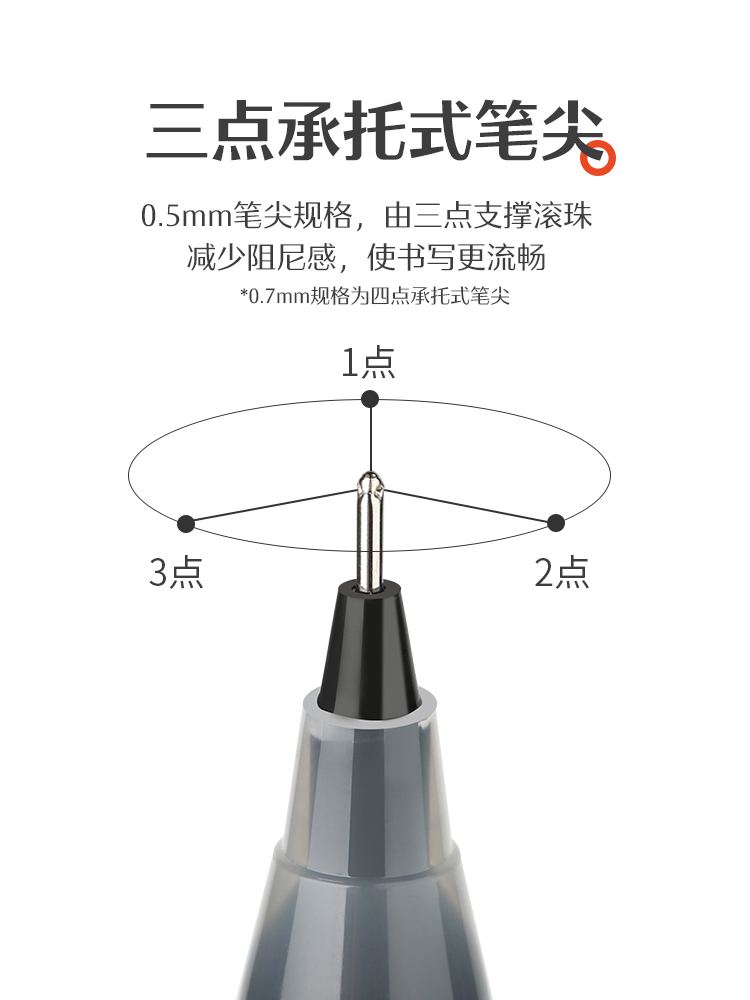 考试季限定日本pilot百乐P500中性笔P70水笔学生用p50刷题笔套装高考文具蓝黑色0.5针管水笔baile大容量红笔 - 图1