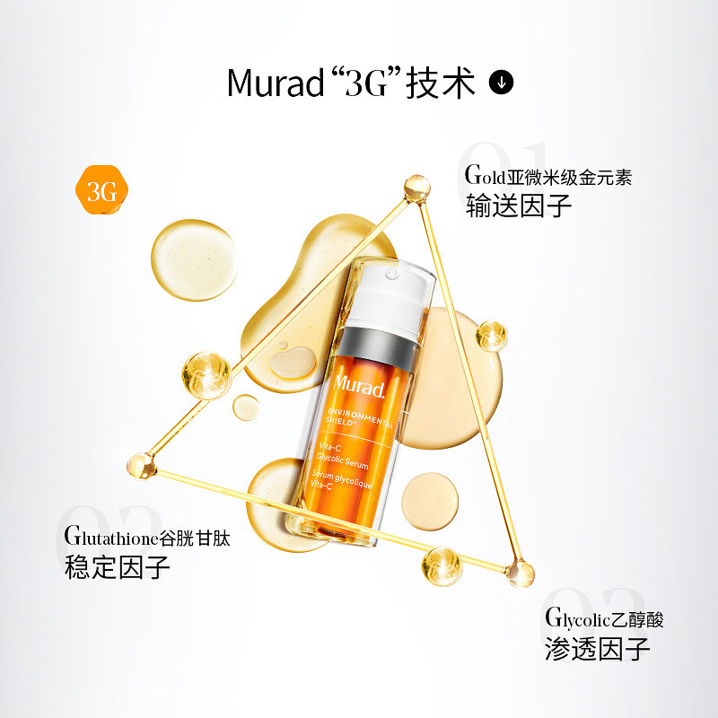 【春日出游】murad慕拉得果酸vc维c Murad海外液态精华