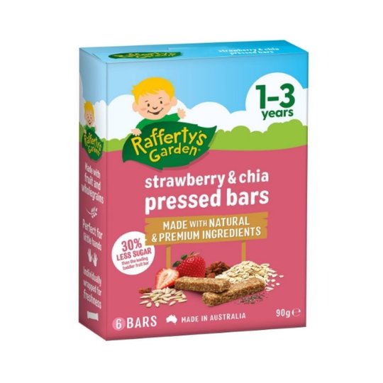 澳洲Rafferty's Garden婴儿童水果奇亚籽燕麦棒饼干1岁+宝宝零食
