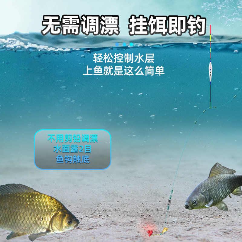 立漂朝天钩线组免调漂鱼线组全套高灵敏传统钓鲫鱼翻转单钩套装,淘宝优惠券,粉丝福利购,淘宝优惠卷