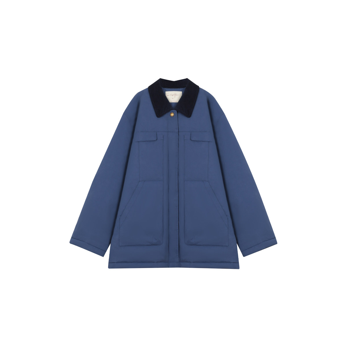 solighter 90白鸭绒短款风衣式羽绒服女冬季2025新款工装厚外套,淘宝优惠券,粉丝福利购,淘宝优惠卷