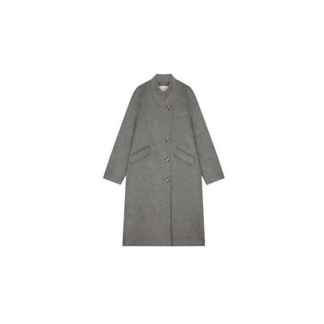 Solighter wool double-faced blazer collar