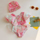 The new girl swimsuit children's cute foreign qi bubble sleeve mermaid baby swimwear swimming dress swimwear tide