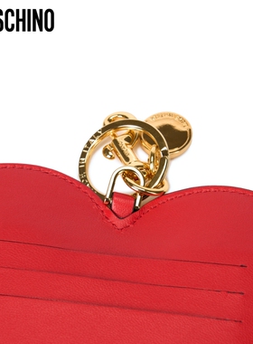 【双11抢先购】Moschino/莫斯奇诺  红色爱心造型钥匙扣