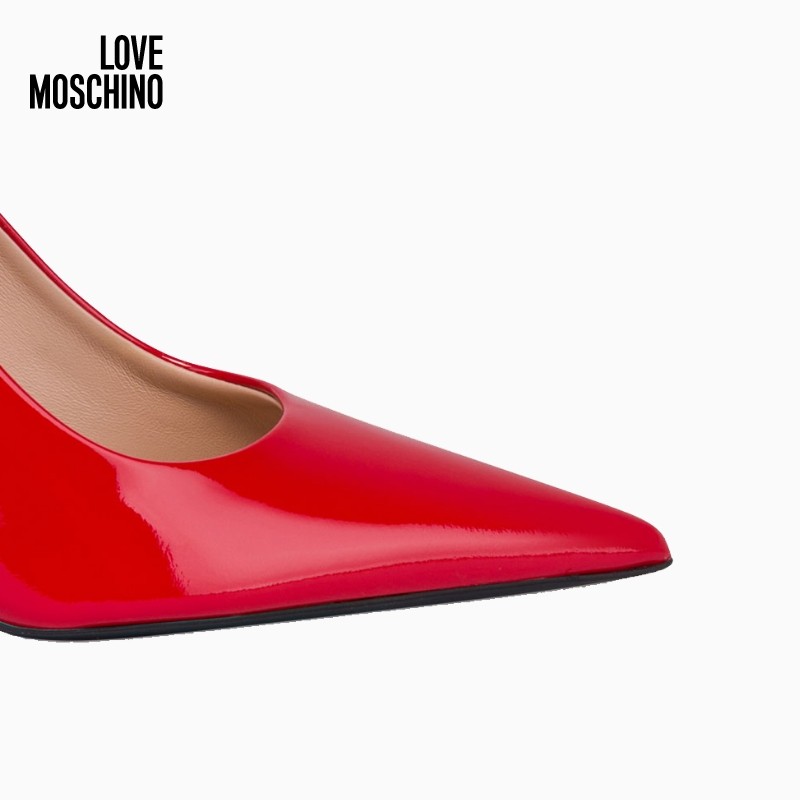【新年礼物】「线上专享」Love Moschino  女士漆皮细高跟单鞋,淘宝优惠券,粉丝福利购,淘宝优惠卷