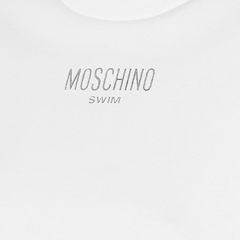 【礼物低至5折】Moschino swim/莫斯奇诺 秋冬徽标印花短款上衣 - 图2