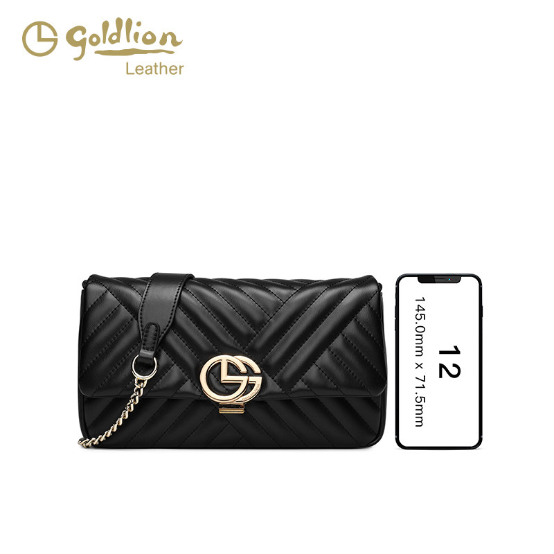 金利来女包2025新款真皮时尚单肩斜挎包高级轻奢链条通勤小方包潮,淘宝优惠券,粉丝福利购,淘宝优惠卷