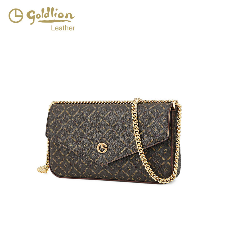 金利来优雅女包新款时尚单肩斜挎包印花信封小方包复古链条包轻奢,淘宝优惠券,粉丝福利购,淘宝优惠卷