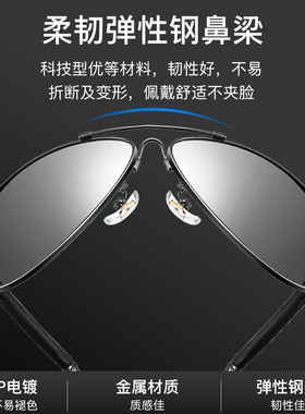 caponi玻璃偏光太阳镜男士