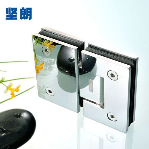 【坚朗】304不锈钢玻璃门合页180度铰链淋浴房配件合叶WW571105 - 图1