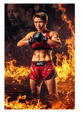 ufc运动员张伟丽高清海报