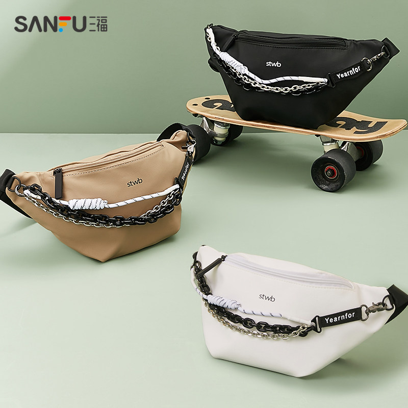 三福腰包2022春季几何空间系列女包 三福服饰女士包袋