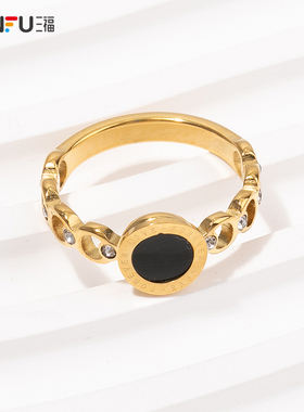 三福休闲精美戒指单只装 时尚指环气质优雅饰品简约配饰839321