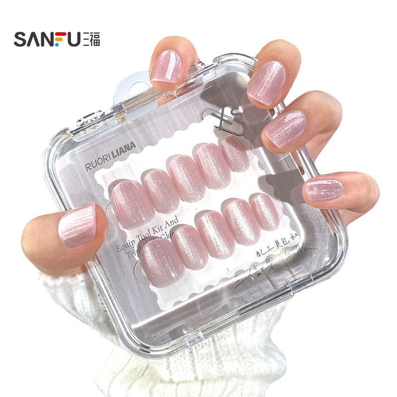 洛丽莲娜短方圆简约手工穿戴甲甲贴 843555,淘宝优惠券,粉丝福利购,淘宝优惠卷