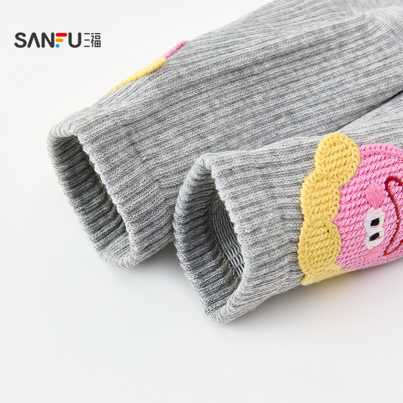 三福 女短筒袜单双装 甜美可爱怪诞表情趣味柔软女袜袜子846155,淘宝优惠券,粉丝福利购,淘宝优惠卷