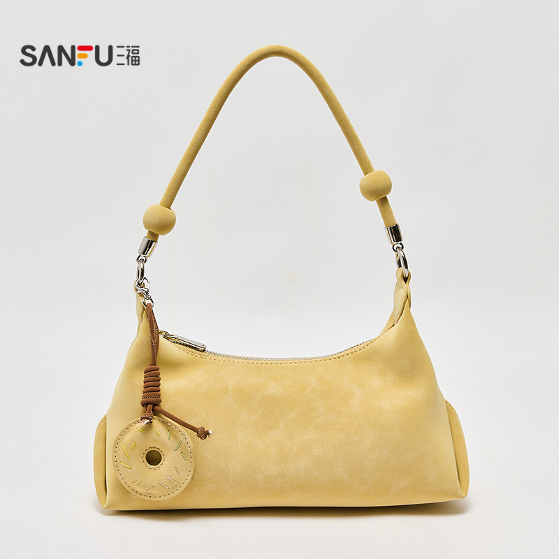 三福挎包秋季可露丽甜心豆豆腋下包串珠设计挂件女包506802,淘宝优惠券,粉丝福利购,淘宝优惠卷