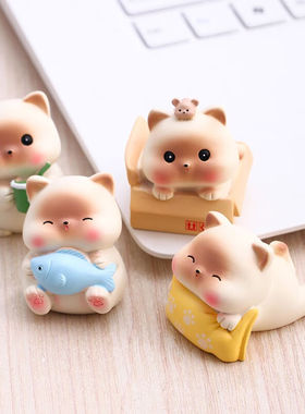 花肆（HUASI）女生生日礼物女孩子猫咪摆件可爱礼品送女友实用办