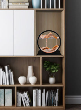 凝时光流沙画摆件沙漏七夕情人节生日礼物男送女友办公室客厅装饰