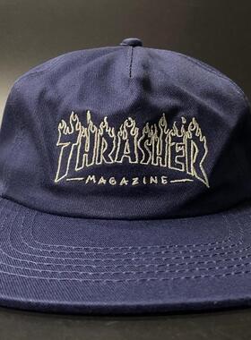thrasher可调节豹纹蓝色帽饰