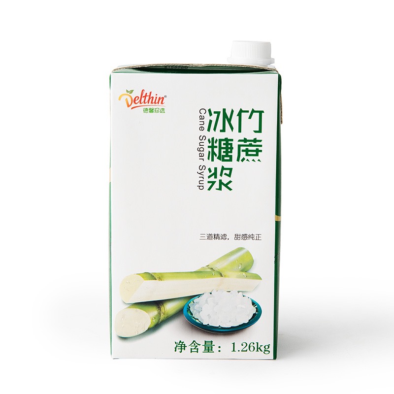 德馨珍选竹蔗冰糖浆1.26kg水果茶商用糖浆奶茶店专用调味果糖糖浆 - 图3