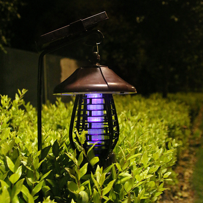 太阳能灭蚊灯户外防水灭蚊神器家用庭院花园照明电击灭蚊驱捕蚊子