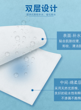 美容院纹绣专用双层加厚化妆棉片