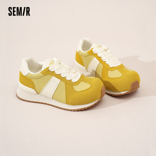 Semir女鞋德训鞋2025秋冬新款马卡龙阿甘鞋女ins潮丑萌大头运动鞋 - 图1
