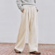 森马休闲裤女冬季宽松白色裤子仿呢阔腿裤垂感2025新款慵懒糯米裤