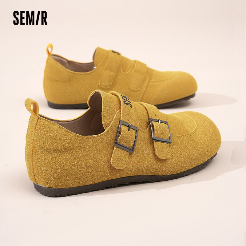 Semir女鞋全包勃肯鞋2025秋冬新款外穿钓鱼软木博肯休闲平底鞋子,淘宝优惠券,粉丝福利购,淘宝优惠卷