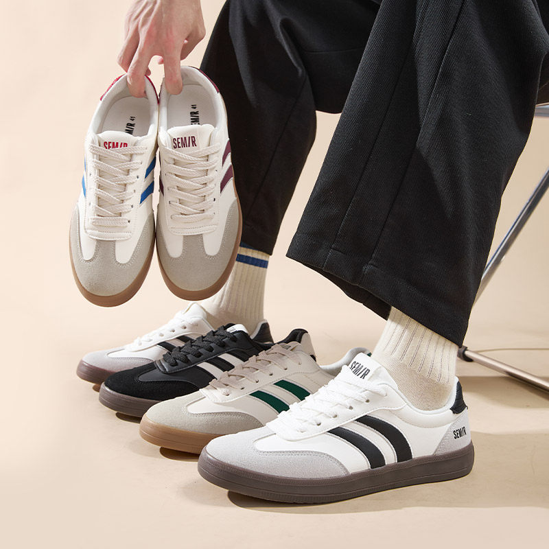 Semir男鞋德训鞋2025新款秋冬百搭休闲板鞋男士透气运动鞋潮鞋子,淘宝优惠券,粉丝福利购,淘宝优惠卷