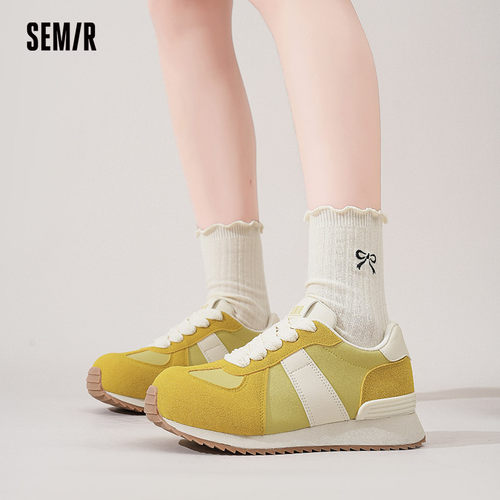 Semir女鞋德训鞋2025秋冬新款马卡龙阿甘鞋女ins潮丑萌大头运动鞋 - 图2