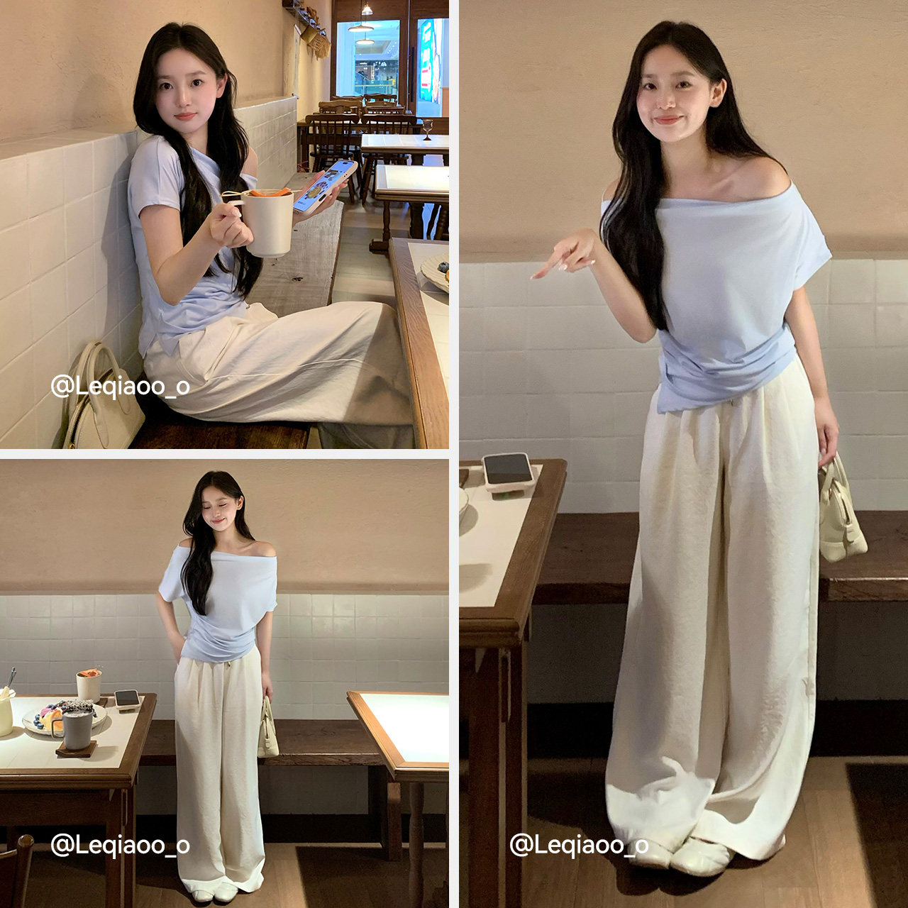 商场同款|森马休闲裤女夏打褶宽松肌理阔腿裤花边2026新款奶芙裤