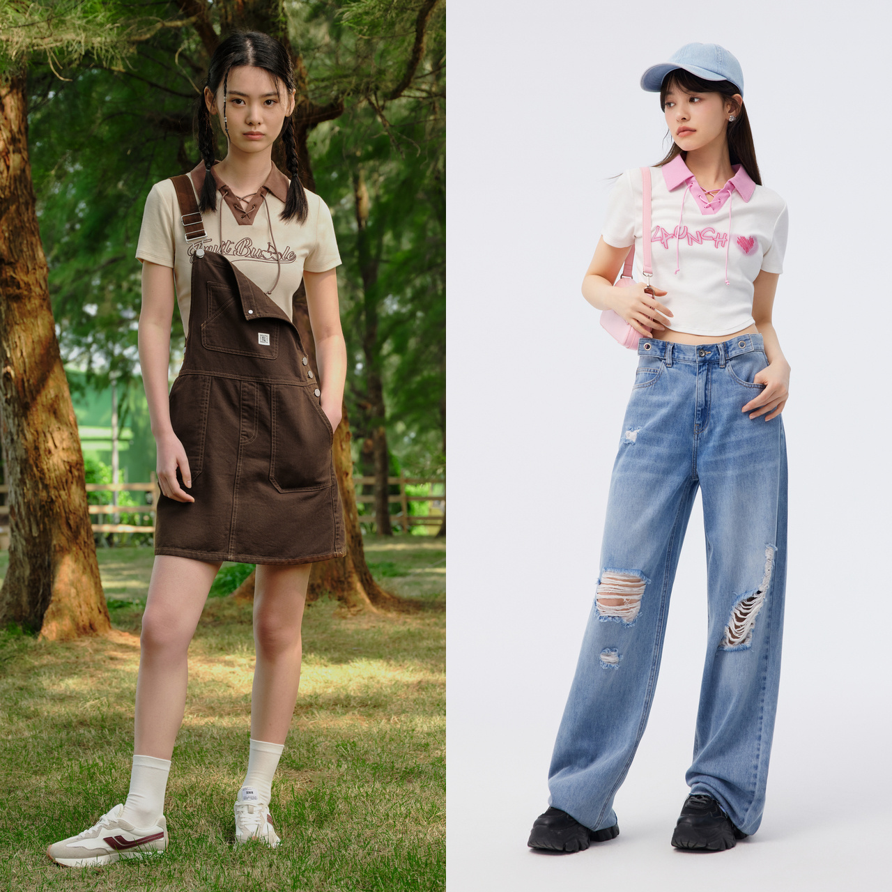 森马大牌POLO衫女短款