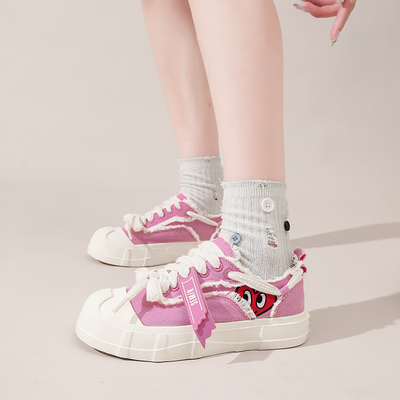 【鞋品合集】Semir女鞋帆布鞋春夏新款厚底德训鞋百搭小白鞋子-TK