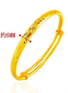 仿24K黄金龙凤手镯女款