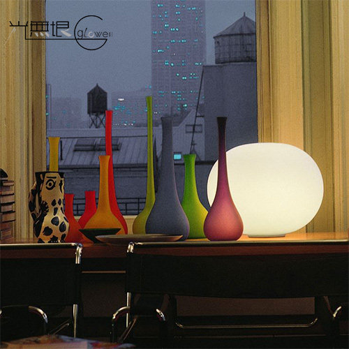意大利原装进口Flos Glo-Ball  ZERO  卧室 床头玻璃 圆球台灯 - 图2