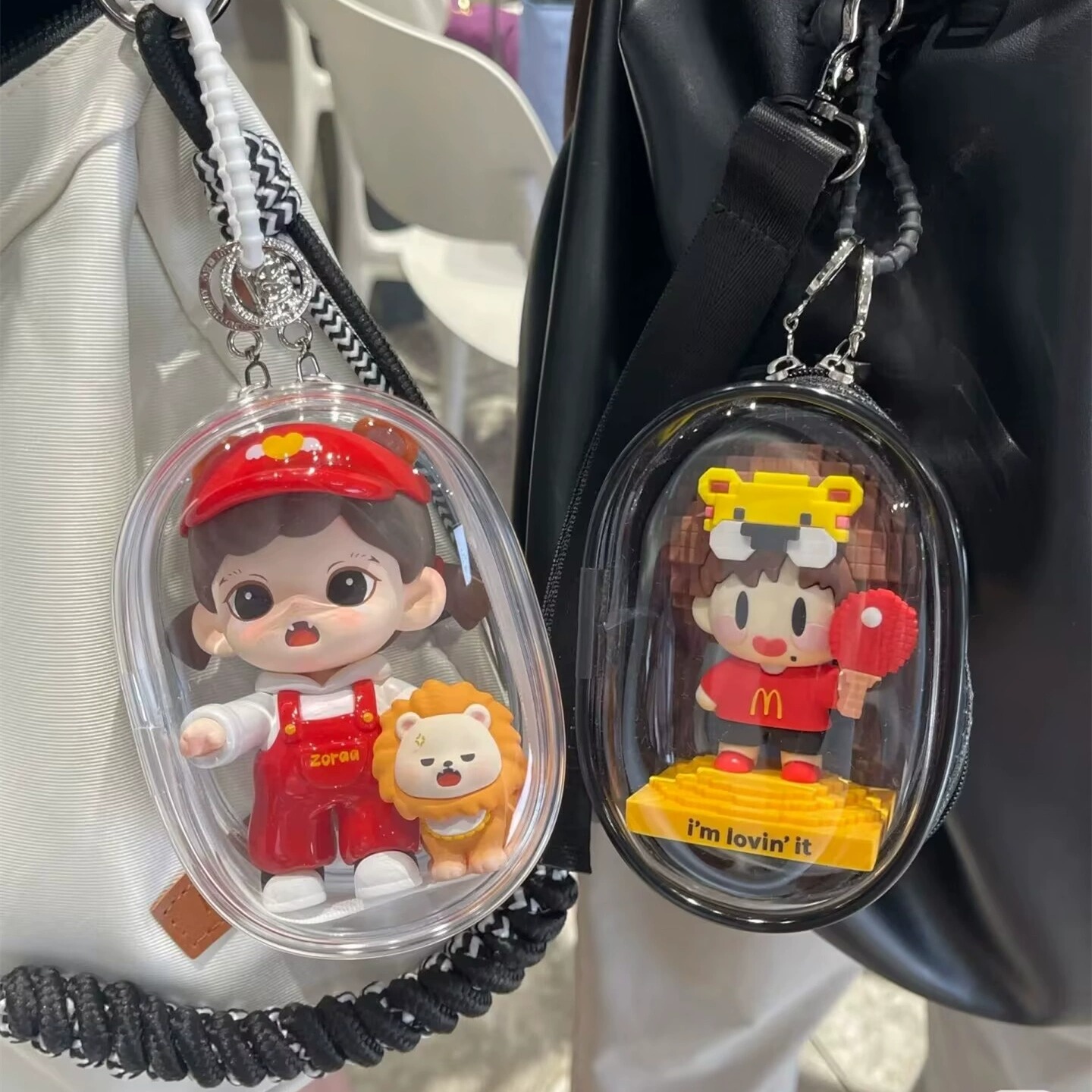 麦当劳王楚钦联名款遛娃包周边公仔手办盲盒包透明挂件保护套10cm - 图1