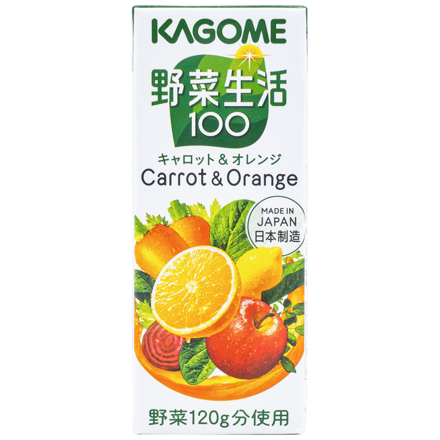 现货日本进口kagome可果美野菜生活胡萝卜和橙味果蔬汁盒装200ml-图3