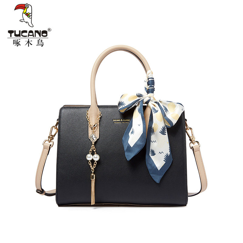 啄木鸟女2023新款高级感真皮包包 啄木鸟女士包袋