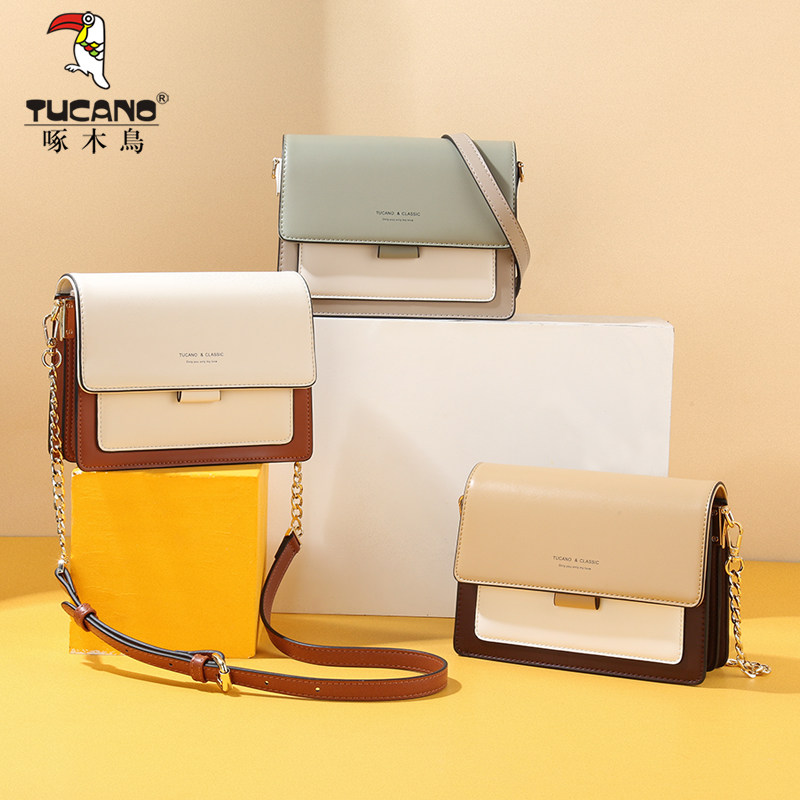 啄木鸟2020新款女洋气潮包斜挎包 啄木鸟女士包袋